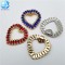 New Arrival Heart Shape Rhinestone Shoe Buckle Ornament Detachable Shoe Clip For Ladies High Heels Accessories Decoration