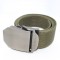 Custom Logo Printed Zinc Alloy Metal Top Canvas Belt Buckle
